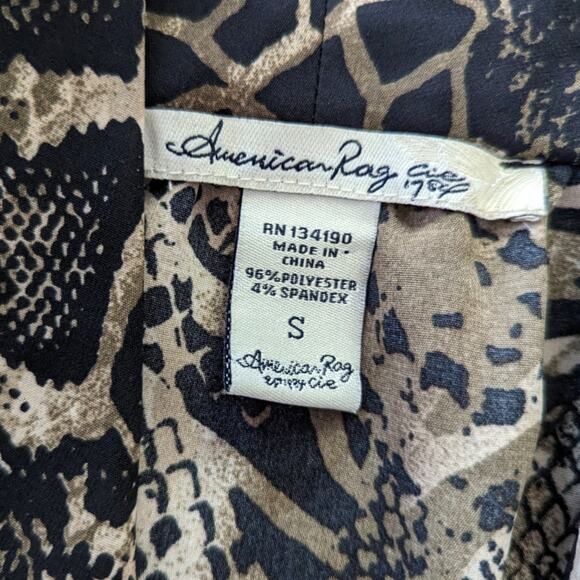 American Rag Snake Print Halter Dress sz Small - Picture 6 of 6